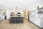 This beautiful kitchen has everything for a meal at home